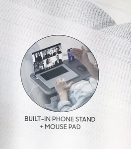BRAND NEW IN BOX**Sharper Image Laptop Desk Dual Mode + Wireless Charging - Picture 1 of 6