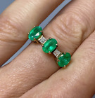 SCRAP / WEAR GOLD Emerald Ring Emerald DiamonD Ring Band OFFER!