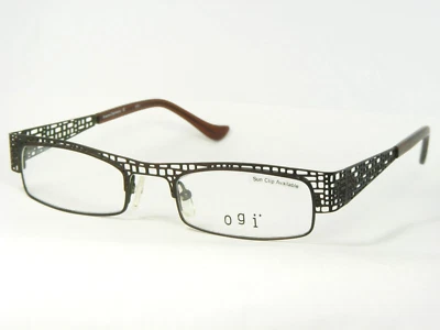 Ogi 9043 751 MARRÓN OSCURO/VERDE SUAVE GAFAS ÚNICAS 48-19-135 Alemania Foto 1 de 4
