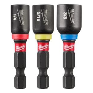 Milwaukee Tool 49-66-4561 Shockwave 1-7/8" Magnetic Nutdriver Set 1/4, 5/16, 3/8 - Picture 1 of 4