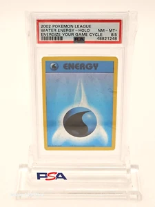 2002 POKEMON LEAGUE WATER ENERGY HOLO ENERGIZE YOUR GAME PSA 8.5 NM-MT+ - Picture 1 of 2
