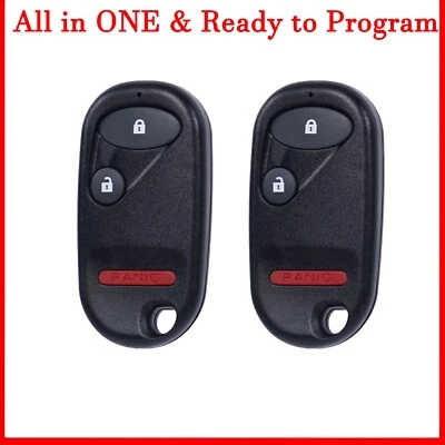 2 Para 1999 2000 2001 2002 2003 Acura TL Entrada Sin Llave Mando a Distancia Llavero Foto 1 de 3