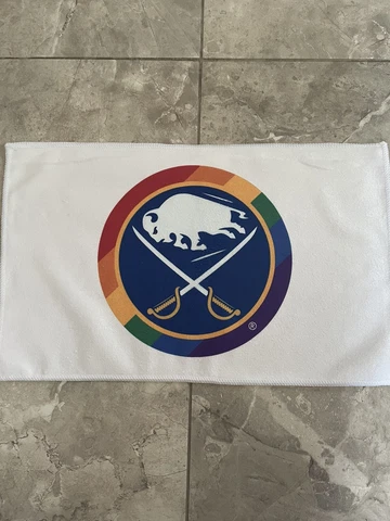 Buffalo Sabres Pride Night Game Towel Vs. Las Vegas Golden Knights 3/10/2022 Cover