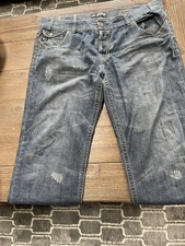 Mens MEK Voyage Collection Cairo Straight Button Fly Flap Pocket Jeans 42x34