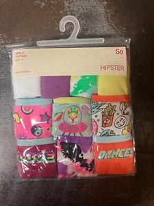 Girls SO 10-Pack Multicolor Hipsters Size 10 - Picture 1 of 3