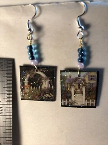 Scenic country side earrings - Picture 1 of 2