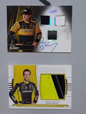 2018 prime 2022 nat treasures Ryan Blaney auto mem cards.