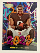 2023 PANINI CERTIFIED TYREE WILSON ROOKIE GRAFFITI CASE HIT SSP RAIDERS
