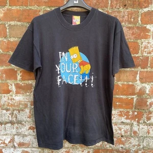 Vintage 90s Simpsons T Shirt Men’s Large Bart Mooning Graphic Cartoon Faded USA - Picture 1 of 15