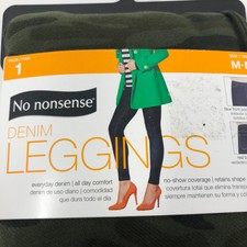 no nonsense women's denim leggings with pockets