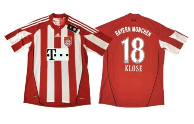 Trikot Adidas FC Bayern 2010-2011 Home - Klose 18 I Miroslav Miro FCB 110 Jahre - Bild 1 von 3