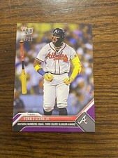 2023 TOPPS NOW SILVER SLUGGERS OS-5 RONALD ACUNA JR BRAVES PURPLE PARALLEL /25