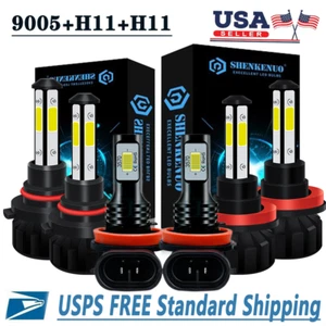 Fit For 2014 2015 Honda Civic Coupe LED Headlight High Low Beam Fog Light Bulbs - Imagen 1 de 12