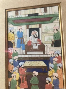Antique Indo Persian Mughal Painting - Picture 1 of 5