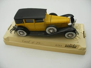 Ancienne Voiture 1/43 SOLIDO Made in France 4055 Age d'Or CORD L 29 - Foto 1 di 5