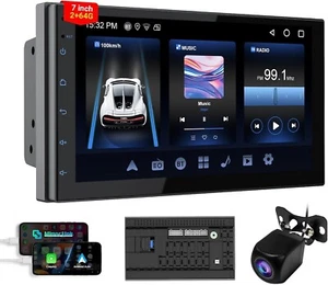 Wireless Car Stereo,7" Car Radio with Wireless CarPlay & Android Auto, Mirror L - Picture 1 of 6