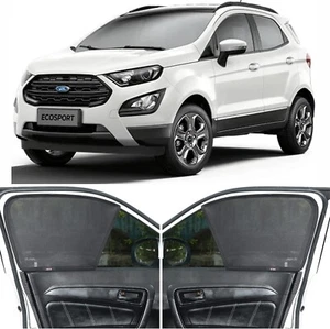 Half Cut Black sun Shades Magnetic Compatible For Ford Ford ECOSPORT Set of 4 - Picture 1 of 4
