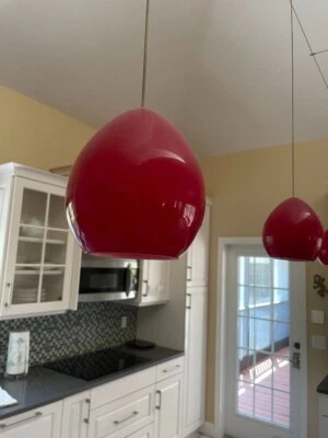 Tech Lighting Red 12V FreeJack Glass Pendant Only - Image 1 of 4