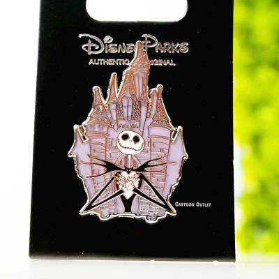 Disney Nightmare Before Christmas Jack Skellington Pin Castle Haunted Mansion - Image 1 of 4