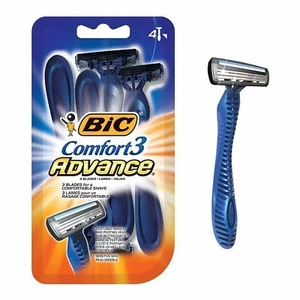BIC Comfort 3 Advance Men's Disposable Razors Triple Blade Sensitive Skin 4ct - Picture 1 of 4