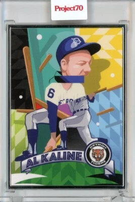 TOPPS PROJECT 70 AL KALINE BY POSE ARTIST PROOF AP 03/51 SILVER FRAME #68 - Image 1 of 2