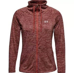 Under Armour UA Women's XS Tech Twist Heathered Full Zip Jacket Cinna Red $55! - Picture 1 of 22