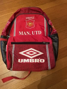 Umbro Man. Utd. Manchester United Red Backpack League And Cup Winners 93/94 VTG - Picture 1 of 6