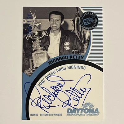 Richard Petty 2007 Press Pass Signings Legends Daytona 500 Winners /150 - Image 1 of 2