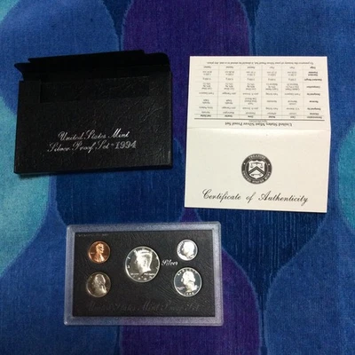 1994 S Silver Proof Set   ●   With COA  ●  With Nice Box  ●  No Blemishes - Image 1 of 4