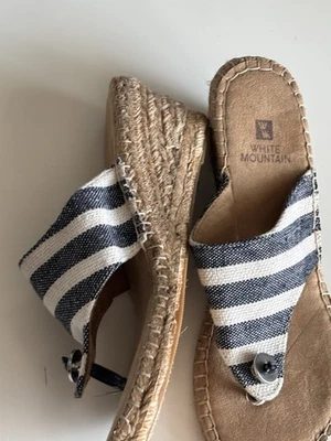 NUEVAS Sandalias de Cuña White Mountain Heritage Collection Beachball Talla 6.5 Foto 1 de 4