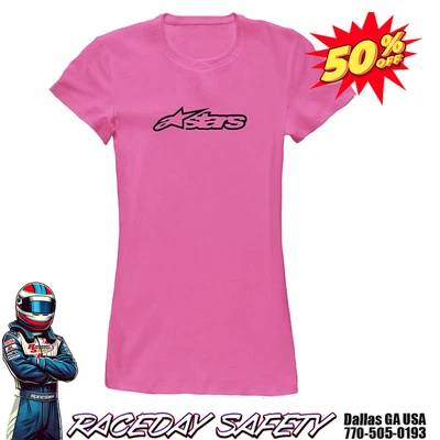 Camiseta para mujer Alpinestars Blaze rosa intenso Foto 1 de 4