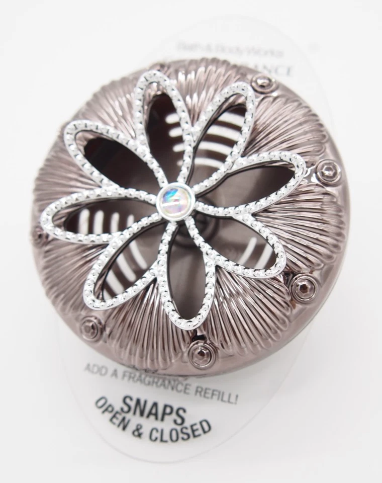 Bath & Body Works 2 in 1 Scentportable Car Vent Clip - Metallic Flower