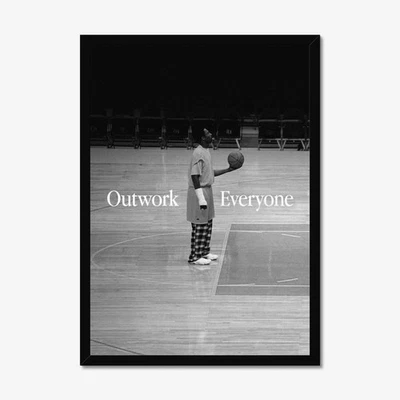 Kobe Bryant Motivational Poster Basketball Wall Art Home Gym Decor Print