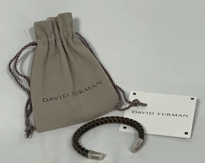 David Yurman Woven Cuff Bracelet with Copper and Sterling Silver - Picture 1 of 9