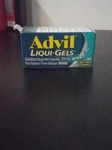 Advil Pain Reliever/Fever Reducer 200 mg Liquid Filled Capsules 40 Ct EXP 9/26 - Picture 1 of 1
