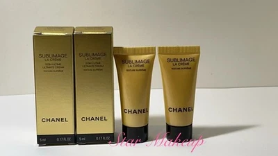 2 X Chanel Sublimage La Creme TEXTURE SUPREME Soin Ultime 5ml / 0,17oz cada NOVO - Imagem 1 de 2