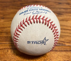 Angels vs Astros Game Used Baseball 9/1/2025 LOGO Craig Kimbrel to Lugo Hit Foul - Picture 1 of 5