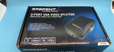 Sabrent VD-VS4P 4 Port VGA Video Splitter with up to 2048x1536 High Resolution - Image 1 of 4