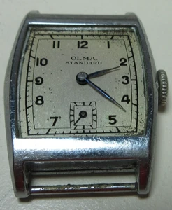 VINTAGE OLMA STANDARD WRIST WATCH ART DECO WATCHMAKER  #18 - Picture 1 of 9