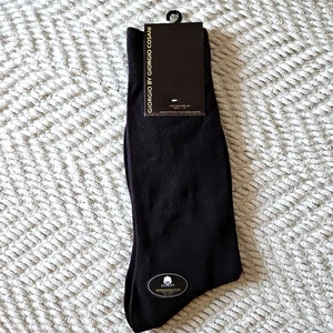 Giorgio Cosani Mens Cotton Dress Socks Brown Ribbed Size 7-13 One Size NEW - Picture 1 of 5