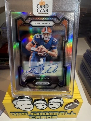 2024 Prizm Draft Picks TIM TEBOW Silver Auto - Image 1 of 4