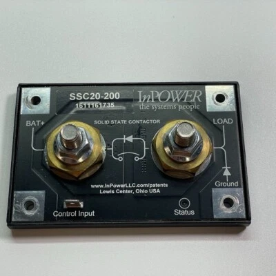 InPower SSC20-200 Solid State Disconnect Switch, 200A Over Shutdown - USA - Image 1 of 3