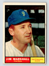 1961 Topps Card, #188 Jim Marshall, San Francisco Giants (a)