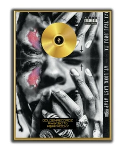 ASAP Rocky Poster, At Long Last Asap, GOLD/PLATINIUM CD, gerahmtes Poster - Bild 1 von 8