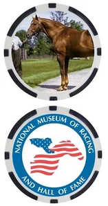 MAN O’ WAR - HALL OF FAME RENNPFERD - SAMMLERSTÜCK POKERCHIP - Bild 1 von 2