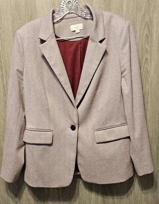 LOFT Patterned Blazer with Elbow Pads - Image 1 of 3