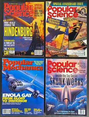 (4) POPULAR SCIENCE Magazine ~ 120th Anniv./Skunk Works/Enola Gay/Hindenburg - Image 1 of 4