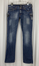 D&G Dolce Gabbana Womens 31" Waist Low Rise Boot Cut Vintage Jeans 34.5"Inseam