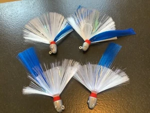 4 Somethings Fishy Flare Jigs Snook Tarpon Cobia Redfish - Picture 1 of 3