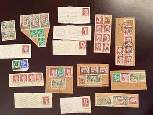 Algeria Etat Algerien EA -  used hand overprint pieces 1962 early independent - Picture 1 of 6